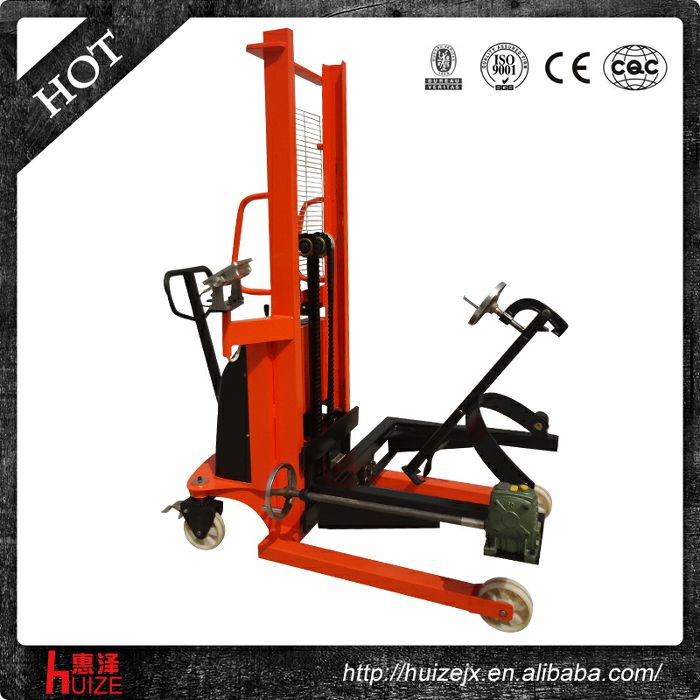 半電動稱重油桶車（夾鐵桶，手搖翻轉(zhuǎn)倒料）2